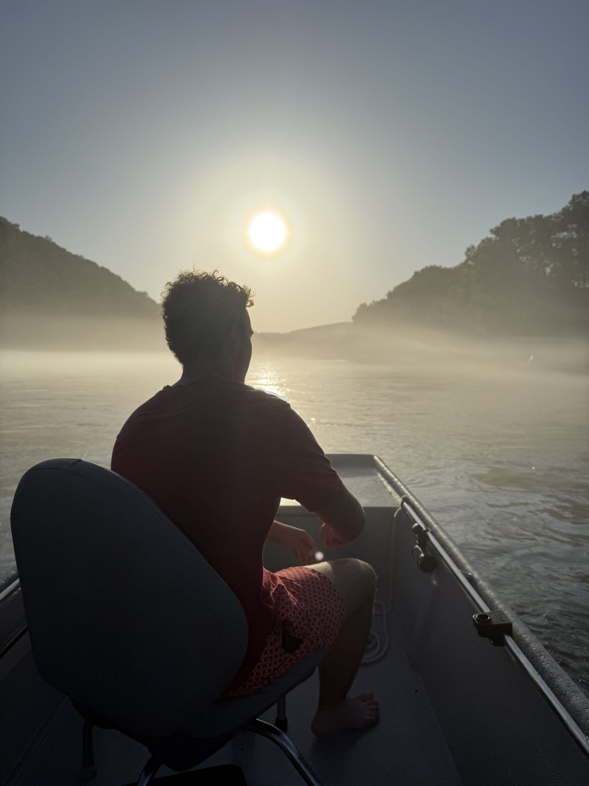 Enjoying a peaceful sunrise on Bull Shoals Lake